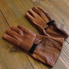 オーダーメイド 鹿皮レザーグローブ Lサイズ 未使用品になります