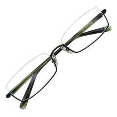 [k－eines] 老眼鏡 スクエア アンダーリム 軽い 掛けやすい シニアグラス 軽量 非球面 ブルーライトカット 12003 (グリーン +1.75)
