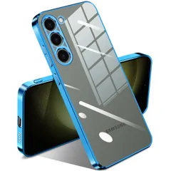 【在庫処分】Samsung Galaxy S23 5G ケース クリア 耐衝撃 ギャラクシーS23 SC-51D SCG19 カバー 透明 韓国 かわいい メッキ加工 ワイヤレス充電 薄型 柔らかい 軽量 TPU 黄変防止 ファッション ソフトケース 人気 保