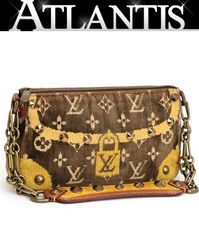 極美品 シャネル CHANEL ストラップ付クラッチバッグ クロコ型押し