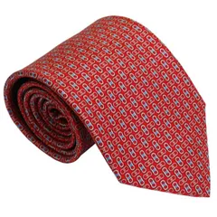 サルバトーレ フェラガモ salvatore ferrgamo ネクタイ レッド系 シルク100％ イタリー製 682005 ギフト プレゼント