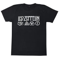 【土日も発送】LED ZEPPELIN レッド・ツェッペリン 4シンボル Ｔシャツ ロックＴシャツ バンドＴシャツ RockYeah
