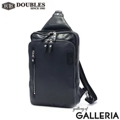 ダブルス ボディバッグ リュック メンズ レディース 本革 牛革 革 DOUBLES ショルダーバッグ ブランド 軽い 縦型 斜めがけ 2WAY JPU-7464 NAVY