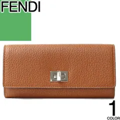 フェンディ FENDI 財布 長財布 ピーカブー セレリア レディース レザー 革 ブランド 本革 茶色 ブラウン PEEKABOO SELLERIA 8M0427 A91B