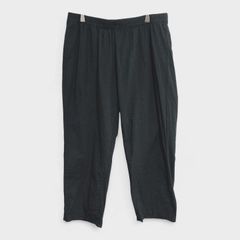 【美品】【大きいサイズ】『カジュアルパンツ』[ボトムス] ウエストゴム ブラック 黒 (3L) 商品A2342 管理D