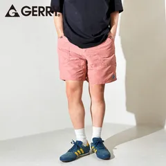 GERRY 水陸両用 ナイロン ショートパンツ メンズ 短い 速乾 バギーズショーツ クライミングショートパンツ ハーフパンツ アウトドア ショーツ M L LL XL ピンク 078600