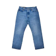 Levi's リーバイス 501 '90s A19590005 ジーンズ ミドル ウォッシュ インディゴ ブルー デニム 90年代テイスト レギュラー 定番 ストレート オーバーサイズ W33 L30 BIG ビッグE 赤タブ 脇割り アーキュエイトステッチ