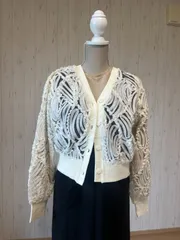 新品！ブージュルード★テープジャガードレースシアーブルゾン