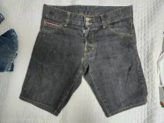 DSQUARED(ディースクエアード) 2 ブラックデニム ハーフパンツ 46 （ 30 31 ）