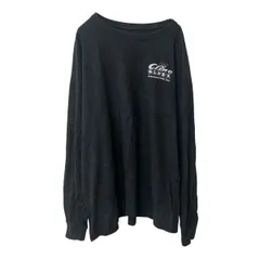 Champion 長袖 プリントTシャツ 2XL ブラック チャンピオン クルーネック バックプリント ビッグサイズ 古着卸 アメリカ仕入 a706-5845