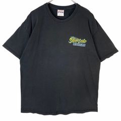 ヘインズHANES半袖TシャツバイクTモーターサイクルBIKE両面プリントSilver lake MICHIGAN黒ブラックフェードvintageヴィンテージ40622