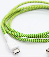 Micro USB 編み込みケーブル 91cm Eastern Collective（Fluorescent）アンドロイドスマートフォン、タブレットPC対応 充電・データ転送等用ケーブル
