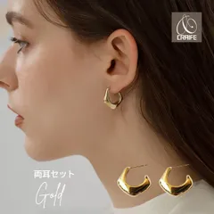 ピアス フープピアス スタッドピアス 金属アレルギー対応 サージカルステンレス 316L メタル レディース 大人 かわいい シンプル 上品 エレガント ジュエリー ゴールド 送料無料 プチプライス高見え CRAIFE