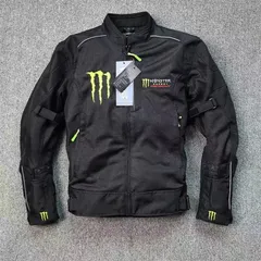 Kawasaki Hotboard バイクジャケット ブラック/グリーン