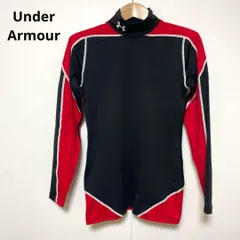 Under Armour アンダーアーマー 長袖 ハイネックシャツ 黒/赤