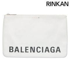 バレンシアガ  529313 VILLE POUCH ロゴプリントクラッチバッグ レディース