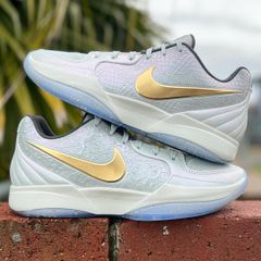 NIKE JA 2 EP 'TREE TOP' 'CHRISTMAS' ナイキ ジャ 2 ジャ モラント クリスマス 【MEN'S】 light silver/metallic gold-iron grey FZ1516-001