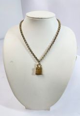 【中古品】FERRAGAMO フェラガモ ネックレス バッグチャーム ゴールドカラー SA