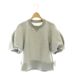 サカイ sacai 24SS Sponge Sweat Pullover プルオーバー カットソー スウェット 五分袖 1 杢グレー /MI ■OSのサムネイル
