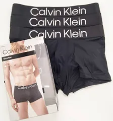 Calvin Klein(カルバンクライン)  ローライズボクサーパンツ ブラック 3枚セット メンズボクサーパンツ 男性下着 NP2716