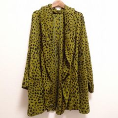 #anc 긴자 매기 긴자 매기 코트 카키 블랙 표범 무늬 총 무늬 여성 [822284]