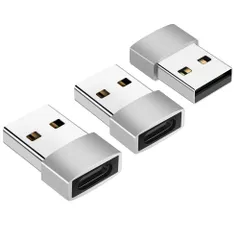 ★即日発送★XIHAMA USB変換アダプタ USB Type C （メス） から USB 2.0 （オス） アダプター 高速データ転送 高速充電 変換コネクター USB C to USB A 小型 【3個入り】コンピューター、スマホ、タイプCイヤホン、充電器