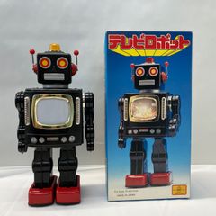 3-000020】 BATTERTY OPERATED テレビロボット メタルハウス ブリキ 美