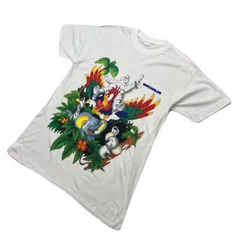 ミシュラン Tシャツ メンズ L 【 比較的美品 希少プリント 】 ホワイト 白 半袖 ロゴ ミシュランマン MICHELIN ●DC323のサムネイル