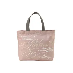 【特価商品】HP85 エコバッグ・買い物バッグ LIVING AfternoonTea スリットポケット付きロゴバッグS/ヴェロニカ・ハリム ] リビング アフタヌーンティー [