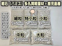 小袋-パミス(軽石＠鹿児島産:特小粒/S/2-4mm)-0.7Ｌ[無地袋]＊多肉植物・塊根植物コーデックス・アガベ・サボテン・盆栽・観葉・ハオルチア・アデニウム・パキポディウム・実生・エアプランツ・Tillandsia＠フラワーショップ江口
