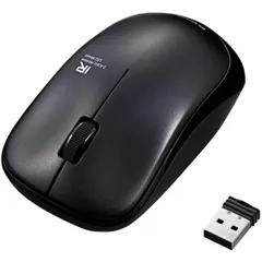 エレコム 3ボタンワイヤレスマウス M-IR07DR BK