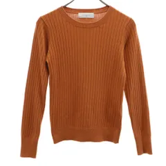 URBAN RESEARCH アーバンリサーチ 長袖 リブ ニット F オレンジブラウン セーター レディース 古着