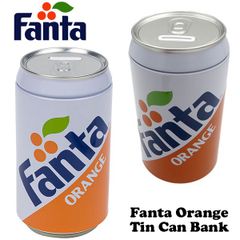 ファンタ オレンジ ブリキ缶バンク　　Fanta 貯金箱