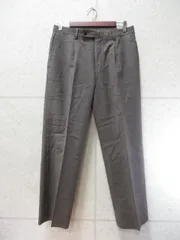 AQUASCUTUM アクアスキュータム スラックス パンツ 無地 グレー系 85サイズ