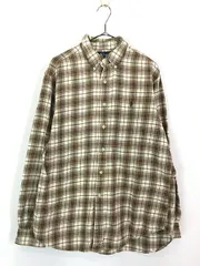 古着 90s Ralph Lauren 「CLASSIC FIT」 タータン チェック BD シャツ L 古着