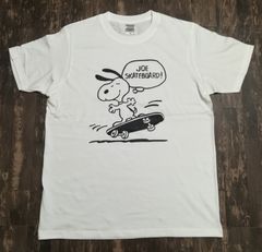 JOE SKATEBORD•SNOOPY•スケートボード・Tシャツ白