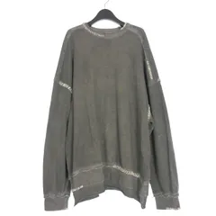 メゾンスペシャル MAISON SPECIAL 23AW Embroidery Over-Dye Sweat  オーバーサイズスウェット プルオーバー 長袖 02 グレー 11232411312のサムネイル