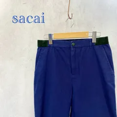 美品 16AW sacai サカイ 16-01140M コットン パンツ ボトムス ネイビー 紺 2 M メンズのサムネイル