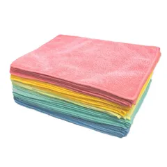 【在庫セール】吸水速乾 マイクロファイバー クロス カラフル 5色 50枚組 お徳用 掃除 ふきん
