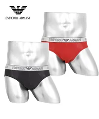エンポリオアルマーニ ブリーフ メンズ セット 2枚 前閉じ 下着 emporio armani ea s m l xl レッドセット 正規品 新品 男性 516793