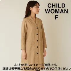 CHILD WOMEN チャイルドウーマン 丸襟 ウールコート X4287 CHILD WOMEN チャイルドウーマン 丸襟 ウールコート X4287