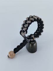 【Φ40.0mm LLサイズ】自転車用ベル(熊鈴)トレンディベル【ベージュマルチカラー×ブラック】No.165