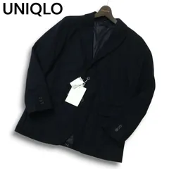 【新品 未使用】 UNIQLO ユニクロ 秋冬 総裏 ウール★ テーラード ジャケット Sz.S　メンズ ネイビー