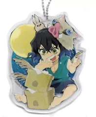 【中古】雑貨 嘴平伊之助 「鬼滅の刃カフェ×ufotable Cafe お月見イベント ランダムアクリルチャーム」