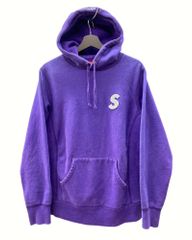 シュプリーム SUPREME 3M Reflective S Logo Hooded Sweatshirt ロゴ 刺繍 フーディ スウェットシャツ 紫 PURPLE パーカ ワンポイント パープル Sサイズ 104MT-338