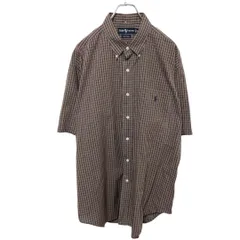【RALPH LAUREN】 ロゴ刺<!-利用不可文字-!> ボタンダウンシャツ S-1253