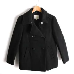 ビューティアンドユースユナイテッドアローズ ピーコート アウター ショート丈 ウール混 レディース Mサイズ ブラック UNITED ARROWS 【中古】