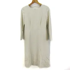 クード・シャンス ワンピース 長袖 クルーネック フォーマル トップス レディース 38サイズ ベージュ系 COUP DE CHANCE