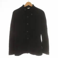 アルマーニ コレツィオーニ ARMANI COLLEZIONI カジュアルジャケット スタンドカラー EU M USA S 黒 ブラック /KQのサムネイル