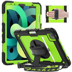 【人気商品】Timecity iPad Air4 ケース/iPad 10.9 インチ ケース 2020新型 保護フィルム内蔵 360度回転の自立収納式スタンド ショル ダーベルト ハンドストラップ付き ペン収納 頑丈 丈夫 使いやすい Pencil2 無線充電